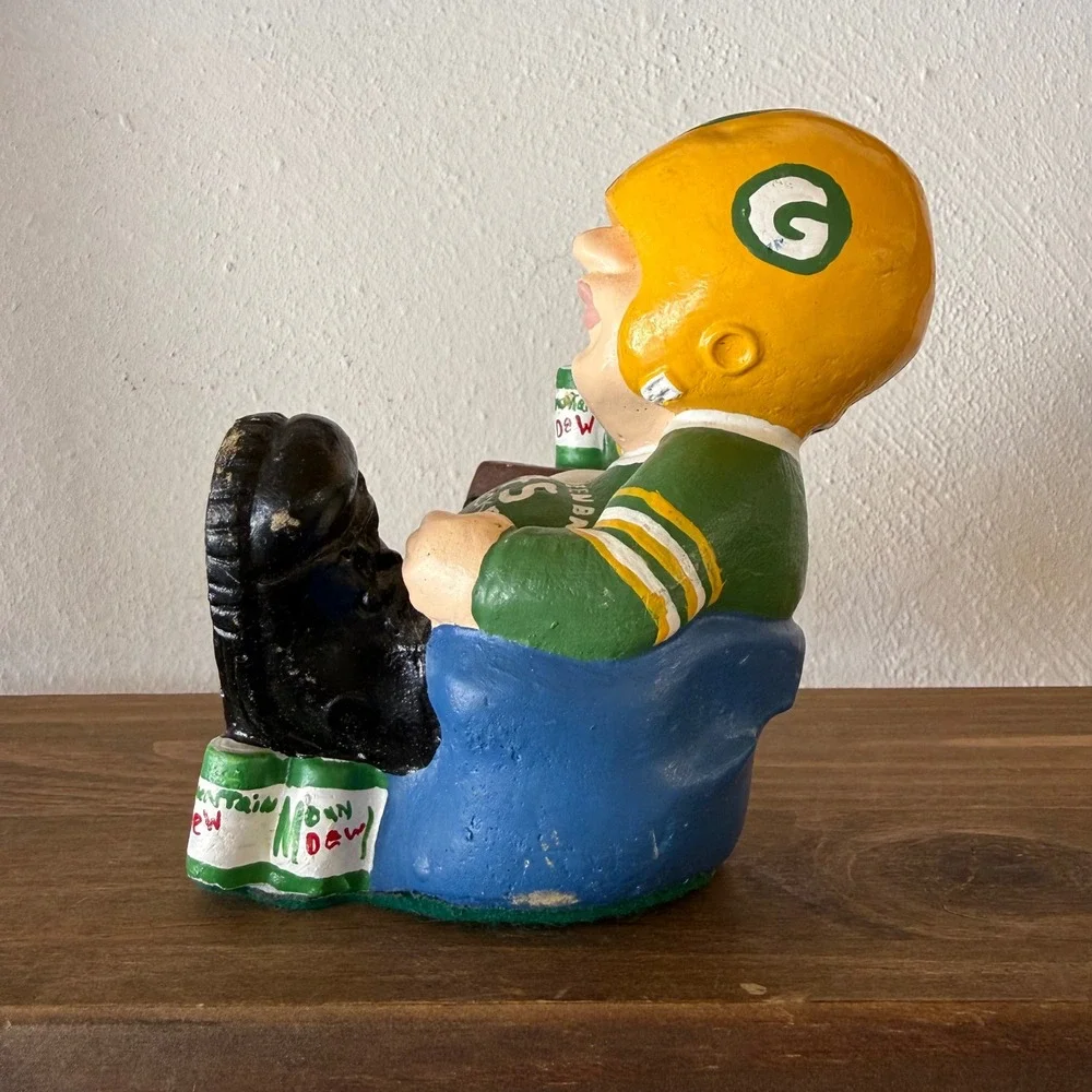 Vintage 1978 Green Bay Packers Armchair Quarterback Figure Andrew Abrams Assoc
